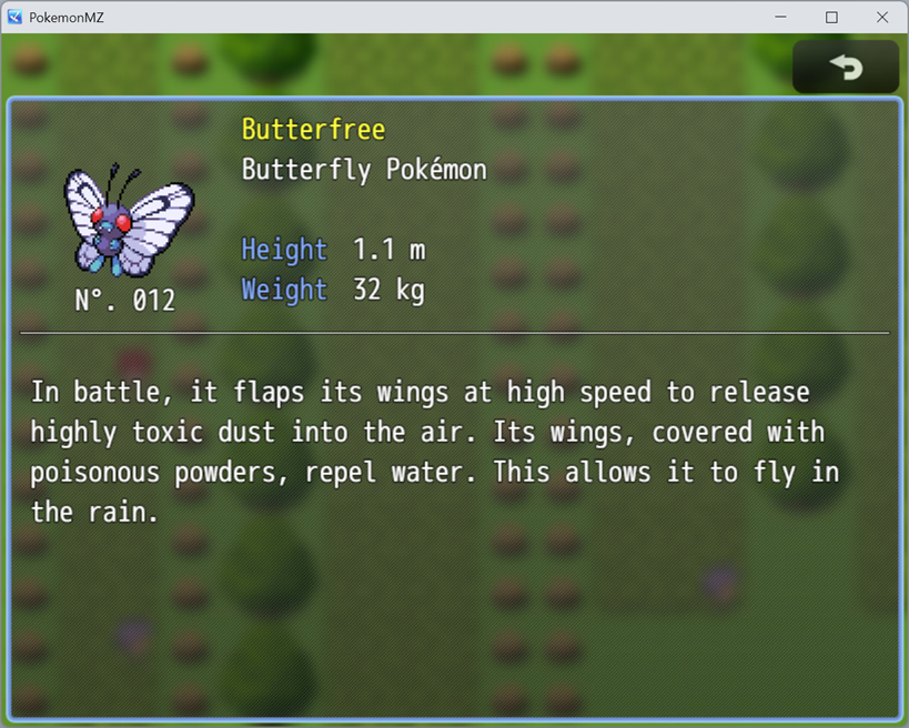 PKMZ Pokedex